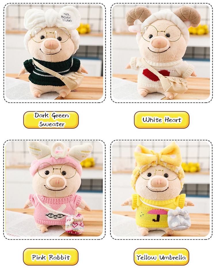New Style Pig Plush Toy Dressing Pig Doll Pillow
