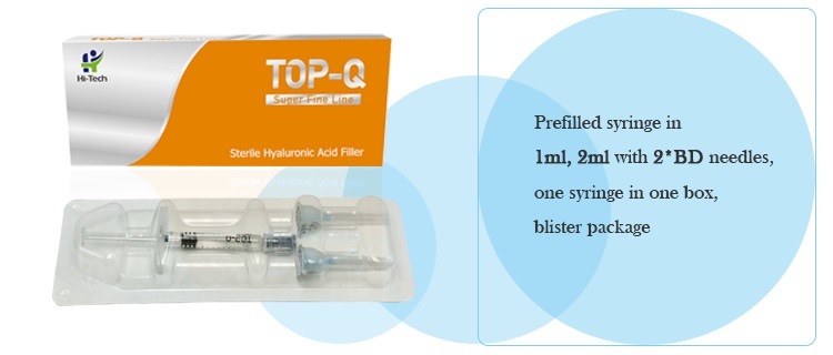 Hot Selling Injectable Hyaluronic Acid Syringe for Cheek Filler Injection 10cc