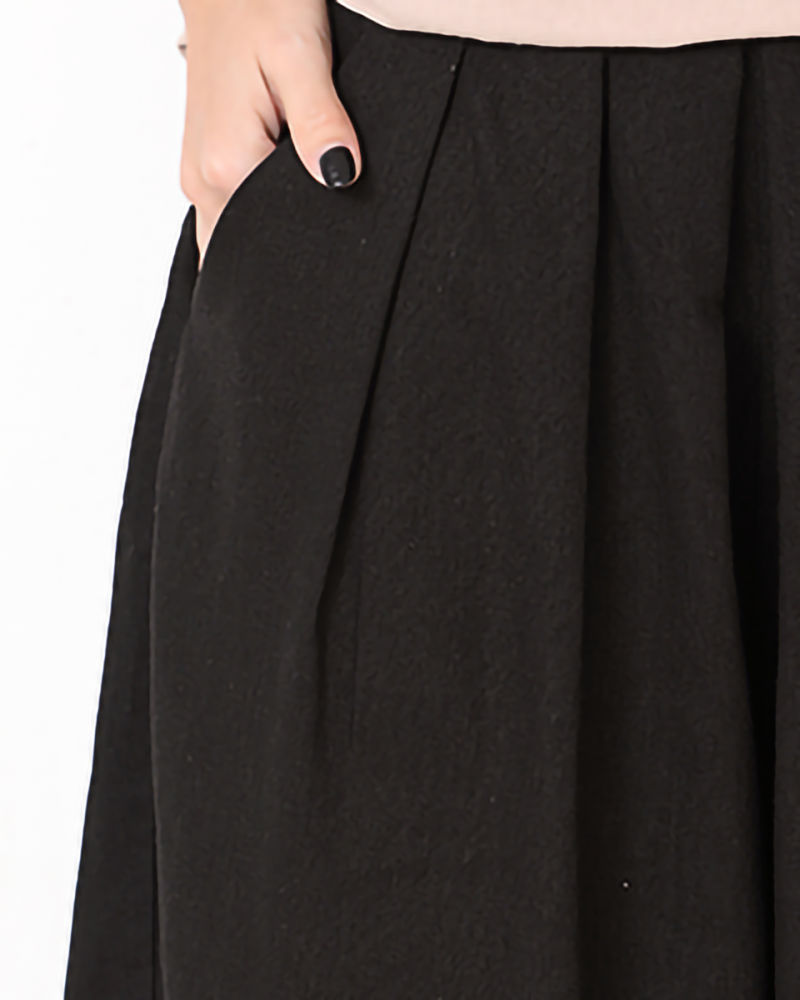 Hot Wholesale New Fashion Solid Wide Flare Loose Pants