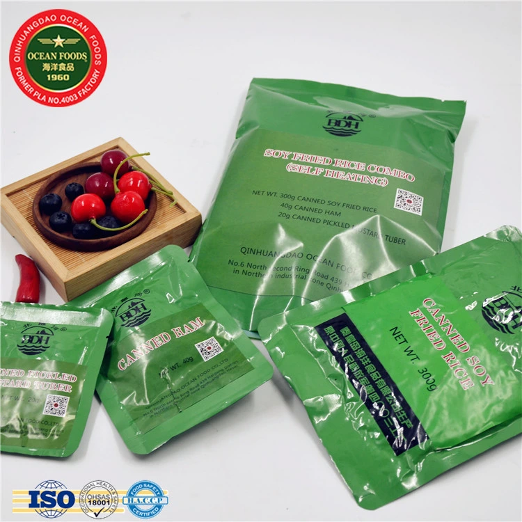 Ready to Eat Foods Instant Outdoor Cook Self-Heating Soy Fried Rice Meal