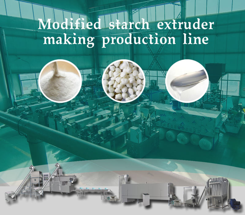 Modified Starch Machine Pregelatinized Corn Starch Production Extruder.