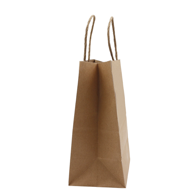 Recyclable Kraft Paper Bags, Reusable Shopping Paper Bags Logo Printed