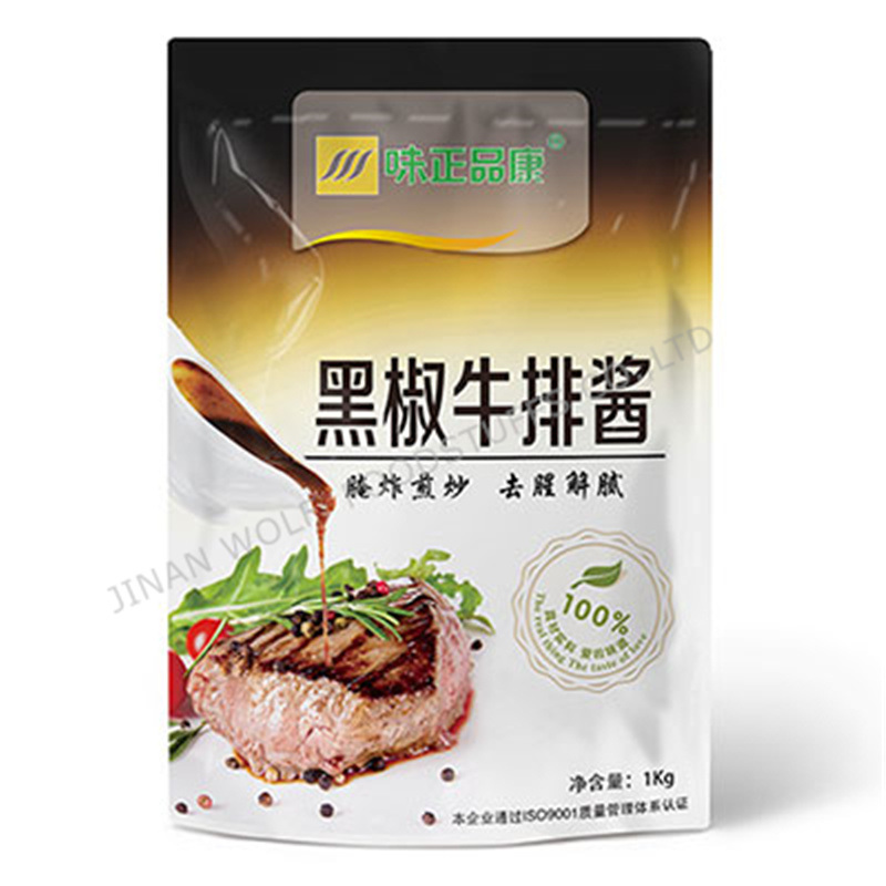 Whosale Compound Seasoning Spicy Flavour Black Pepper Steak Sauce From China Factory
