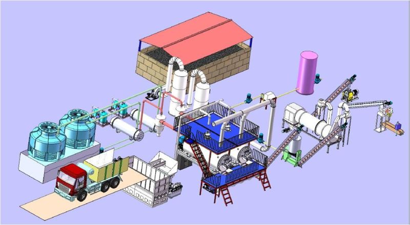 Compact Industrial Animal Waste Meat Bone Meal Rendering Plant for Slaughter House