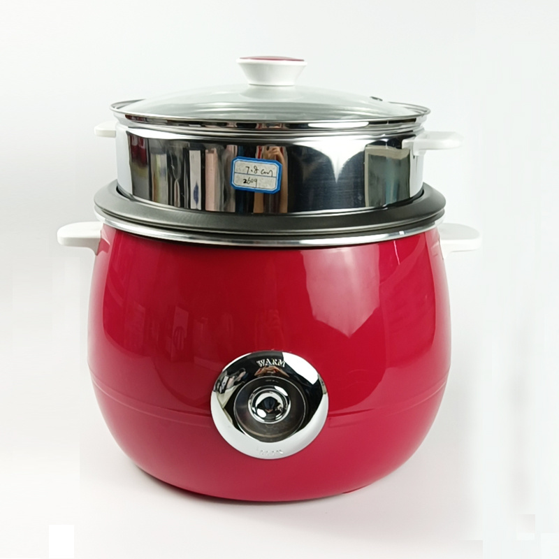 Big Capacity Automatic Drum Rice Cooker with Steam Stay Made in China Red