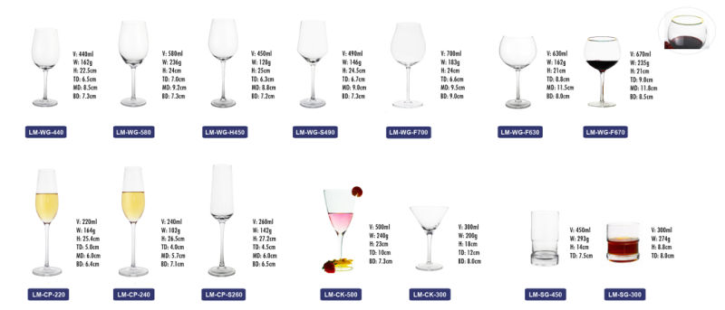Colored Flash Sensitive Rainbow Red Wine Glass Champagne Flute Set