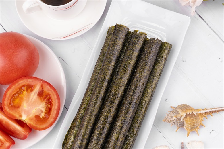 Tomato Flavor 13.8g Seasoned Seaweed Roll with FDA Reports