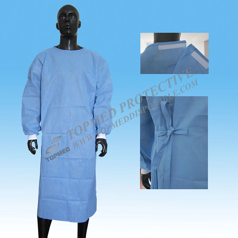 Non Woven, PP SMS Sterile/Not Surgical Dressing Isolation Clothing Reinforced/Not Medical Disposable Surgical Gown