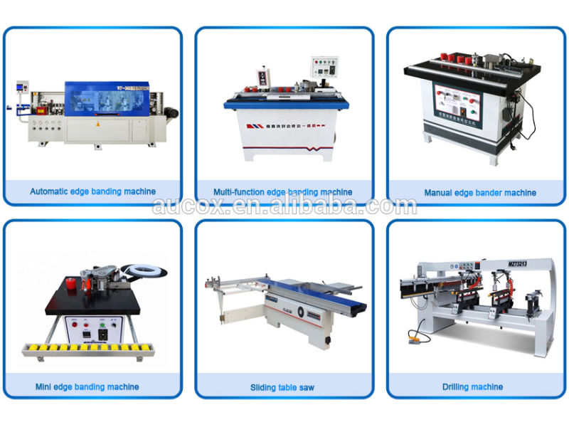 MDF/PVC Edge Banding Machine with Gluing and Trimming