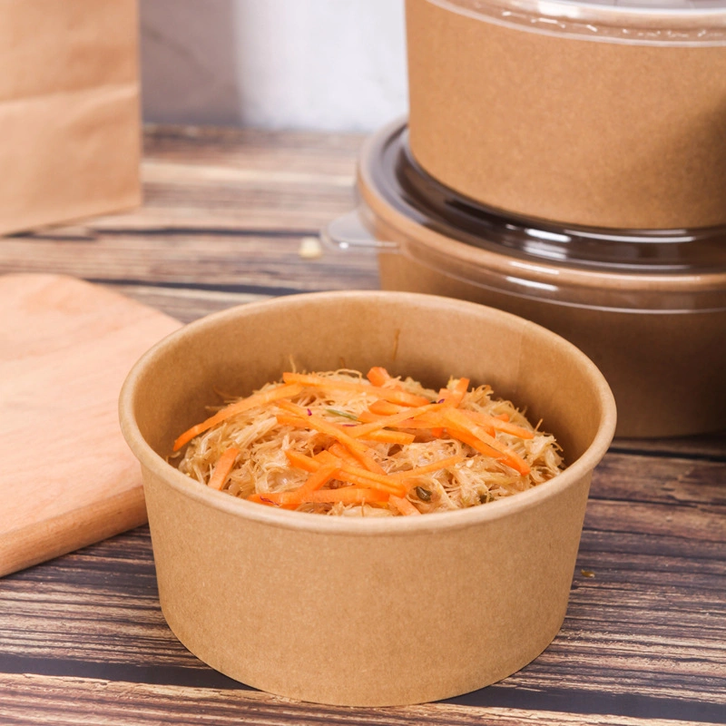 Takeaway Kraft Paper Bucket for Soup/Noodle/Salad