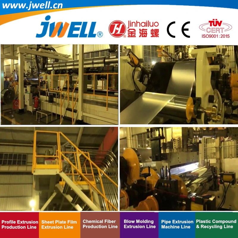 Jwell-PP|PS Side by Side Twin Colors Sheet Recycling Making Extrusion Plastic Cup Machine for Suction Package Stationery Decoration Convenience Food Package