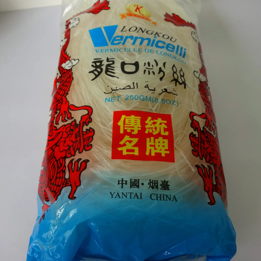 Longkou Pea-Starch Roasted by Machine and Shaped Vermicelli with 50g/ Piece
