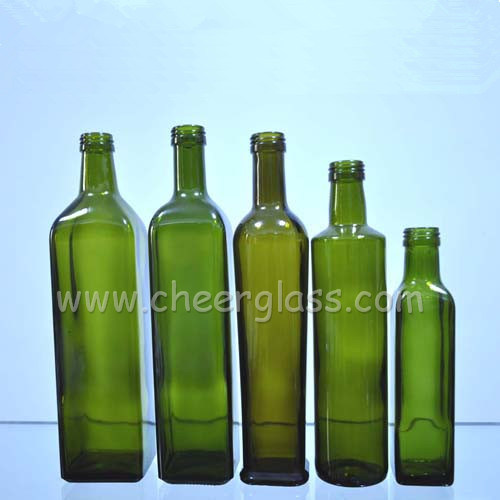 Hot Sales 250ml/1000ml Green Color Glass Olive Oil Bottles
