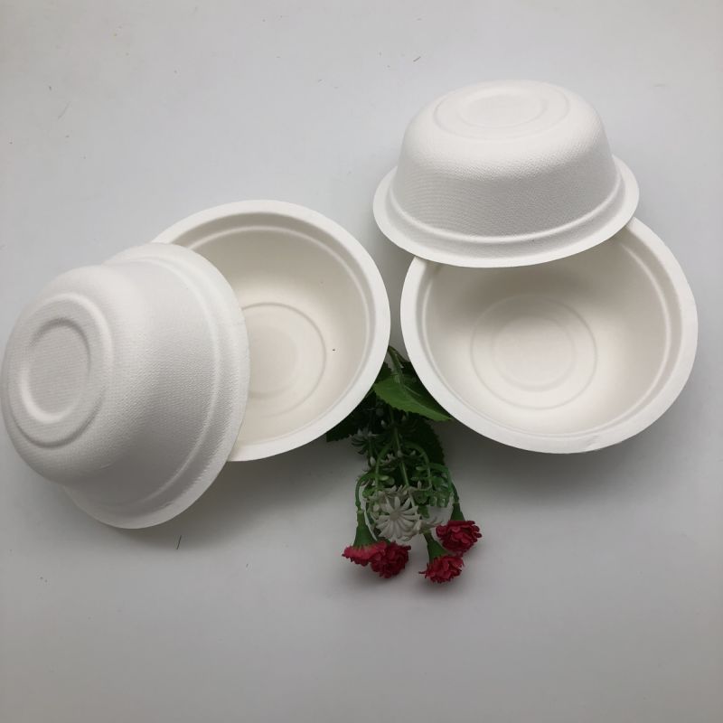 500ml Compostable Bagasse Round Rice Soup Salad Bowl