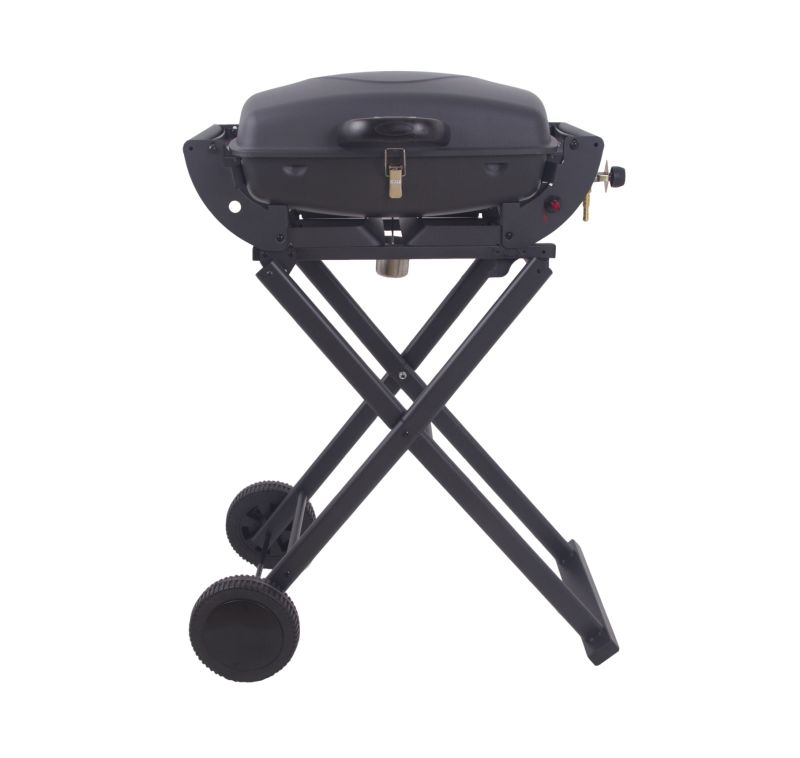 Portable Gas BBQ Grill with Folding Trolley with Red, with Ce, LFGB