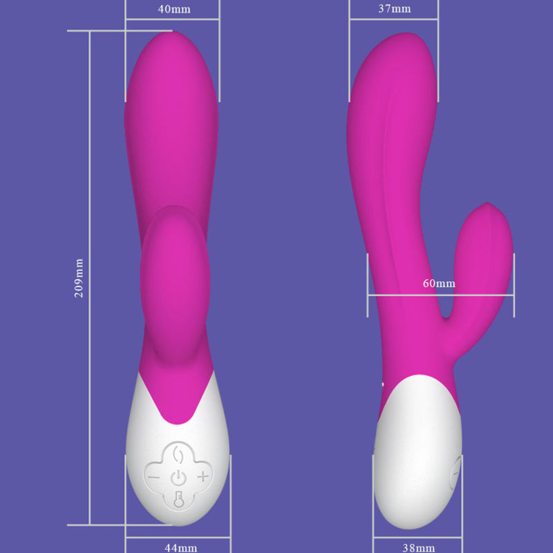 BS1001 G Spot Dildo Silicone Self-Heating Vibrator for Women Dual Vibration Waterproof Female Vagina Clitoris Massager Sex Toy