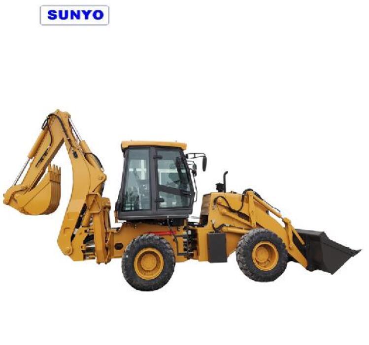 Chinese Sunyo Wz30-25 Backhoe Loader, with Yuchai Engine, Chinese Axle and Trans.