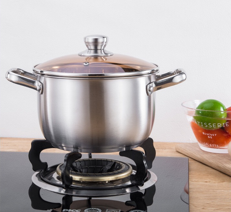 Wholesale Price Stainless Steel Non Stick Pot Epicure Soup Pot Hot Pot Electric Soup with Handle