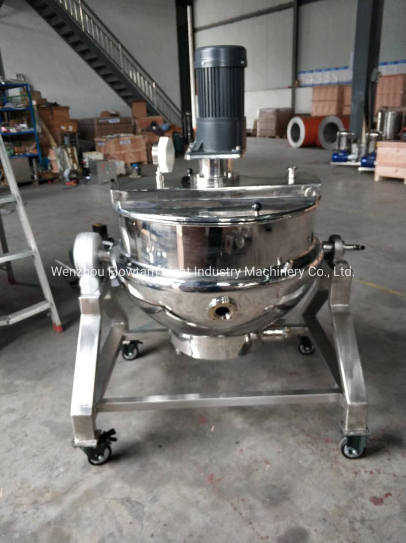 Stainless Steel Jacketed Pot Cooking Pot with Mixer