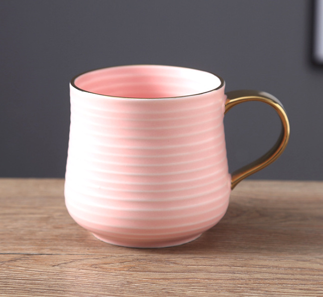 Coloured Glazed Cup/Ceramic Cup/Tea Cup/Threaded Cup (SE-0420)