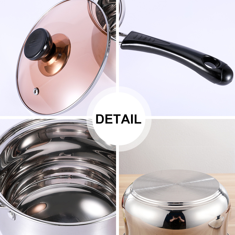 304 Stainless Steel Household Apple Milk Pot Hot Milk Made in China
