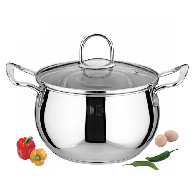 Hot Sale Home Kitchen Cooking Pot Food Grade Stainless Steel Soup Pot