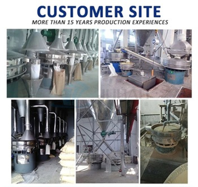 1 Layer Potato Starch Vibrating Screen Sieve Sifter
