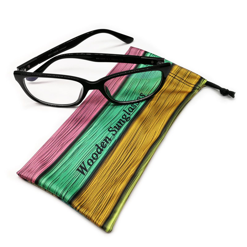 Cmyk Full Printed Microfiber Reading Glasses Soft Bag Pouches