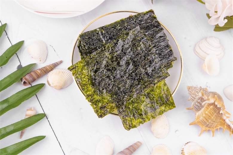 16g Joyfulcici Spicy BBQ Flavour Seaweed Green Snacks Seaweed for Vegetarian with Hahal
