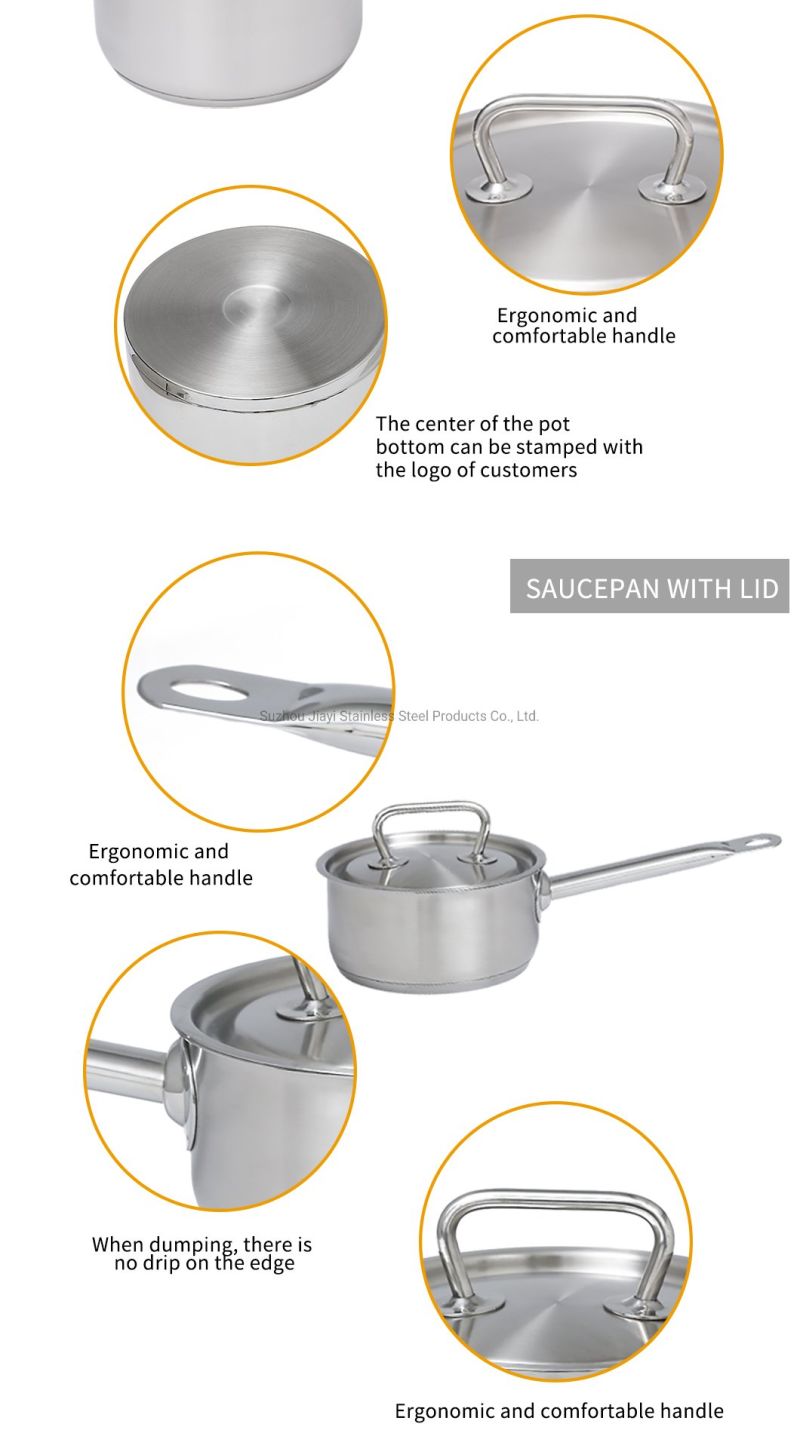 New Quality Commercial Induction SUS304 Stockpot Soup Stock Pot for Restaurant Cooking