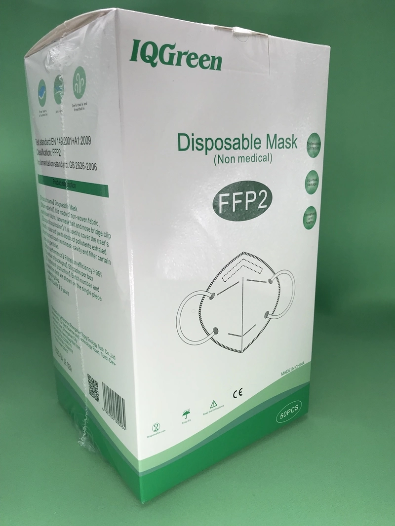 Factory Wholesale 5-Ply Disposable Filter Mask FFP2 KN95 for Adults