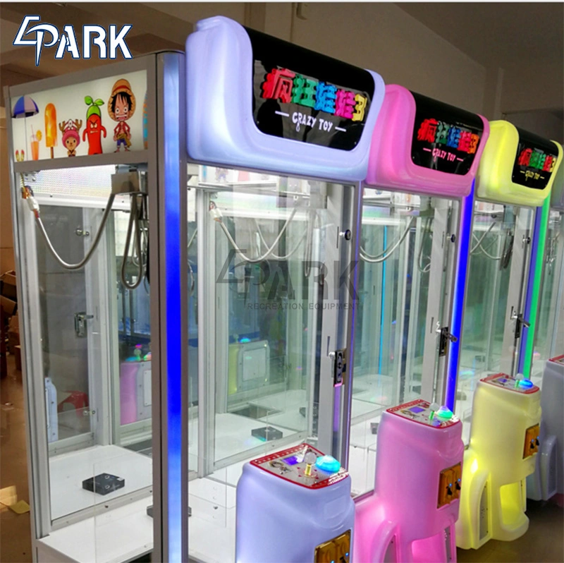 Arcade Claw Crane Game Machine Named Crazy Toy III for Vending