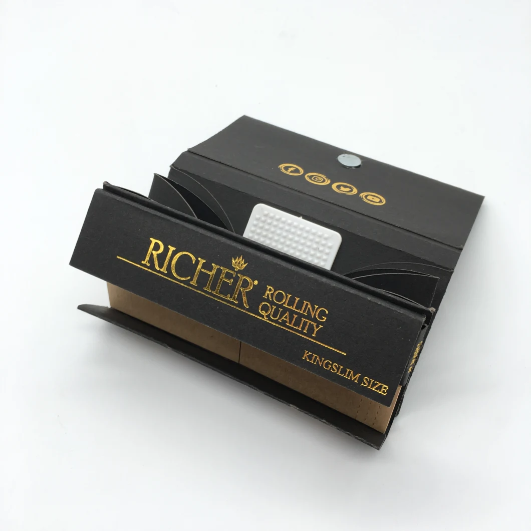 Grinder+Rolling Paper+Fliter 3 in 1 Rolling Paper with Logo Printing Cigarette Rolling Paper