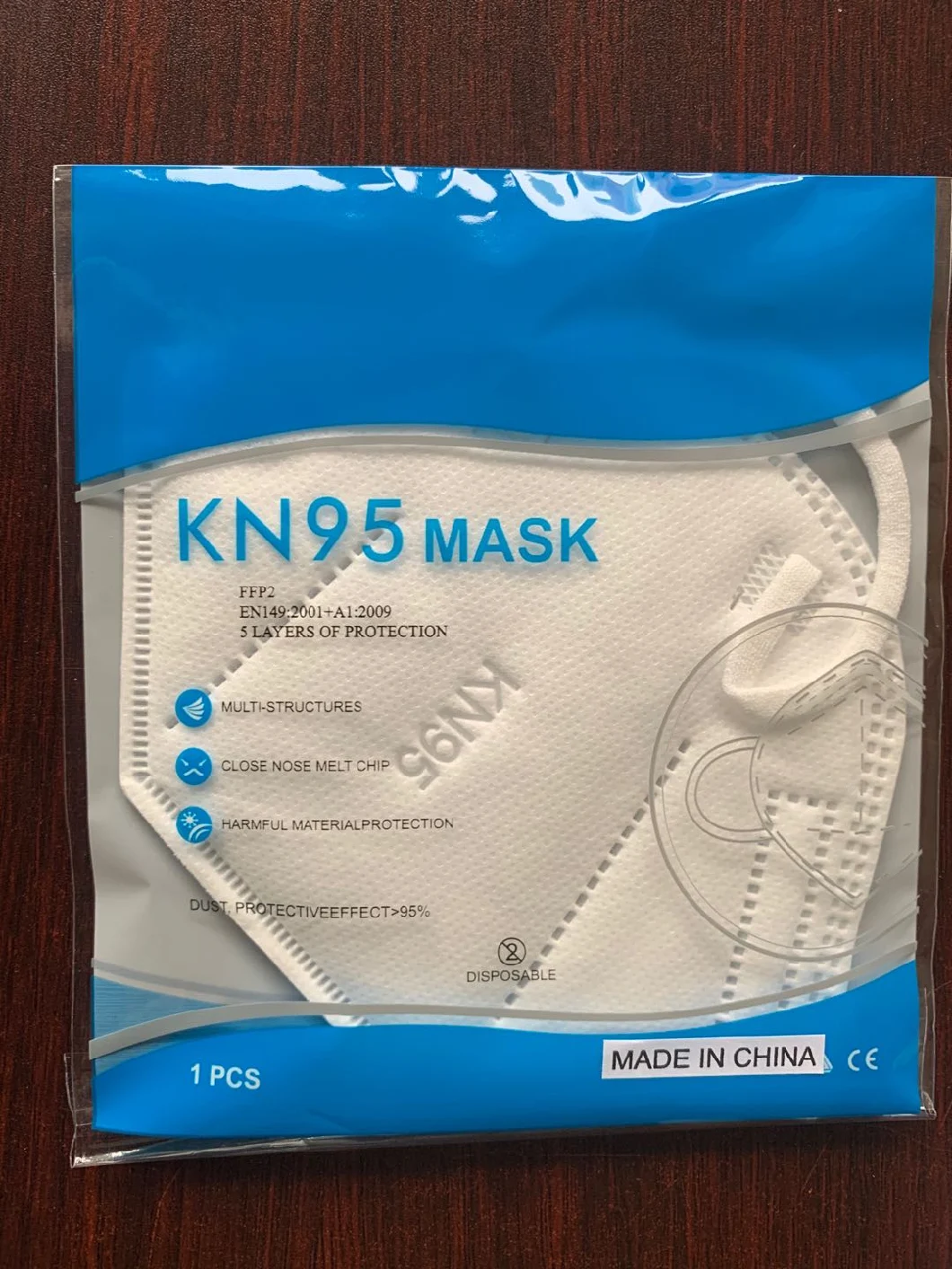 High Quality Pm2.5 Air Filtered 5 Ply Kn-95 Non-Medical Disposable Face Mask