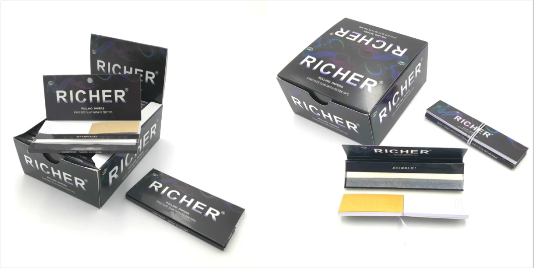Small, Medium, King Size Cigarettes Rolling Papers +Filters