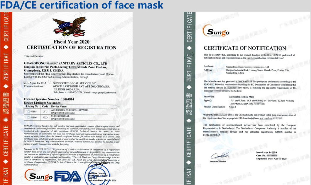 Nonwevon Meltblown Factory Disposable Filter Mask