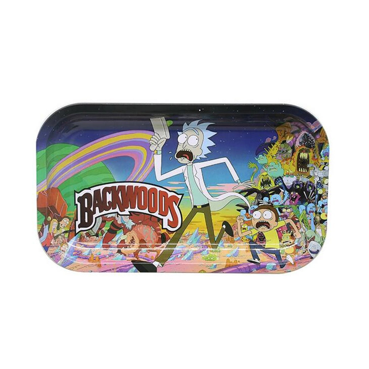 Custom Logo Aluminum Metal Rolling Tray Weed Rolling Tray for Tobacco