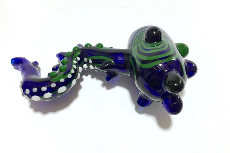 Factory Price Abstract Dragon Style Glass Smoking Pipe Tobacco Hand Pipe Glass Water Pipe
