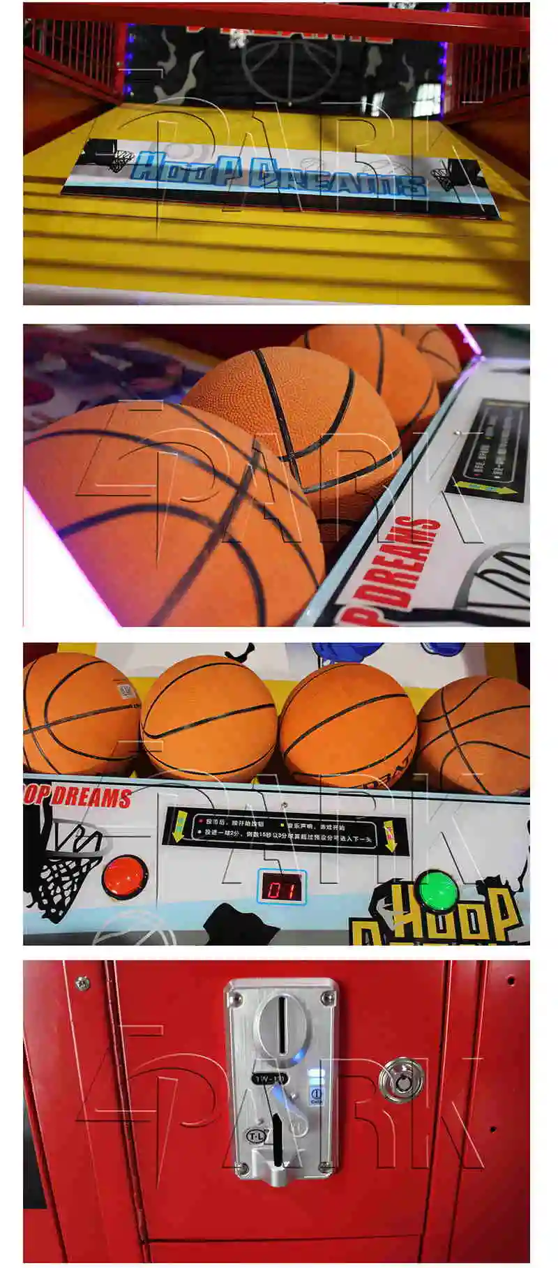 Physical Fitness Basketball Machine Named Hoop Dreams Coin Amusement Game Machine