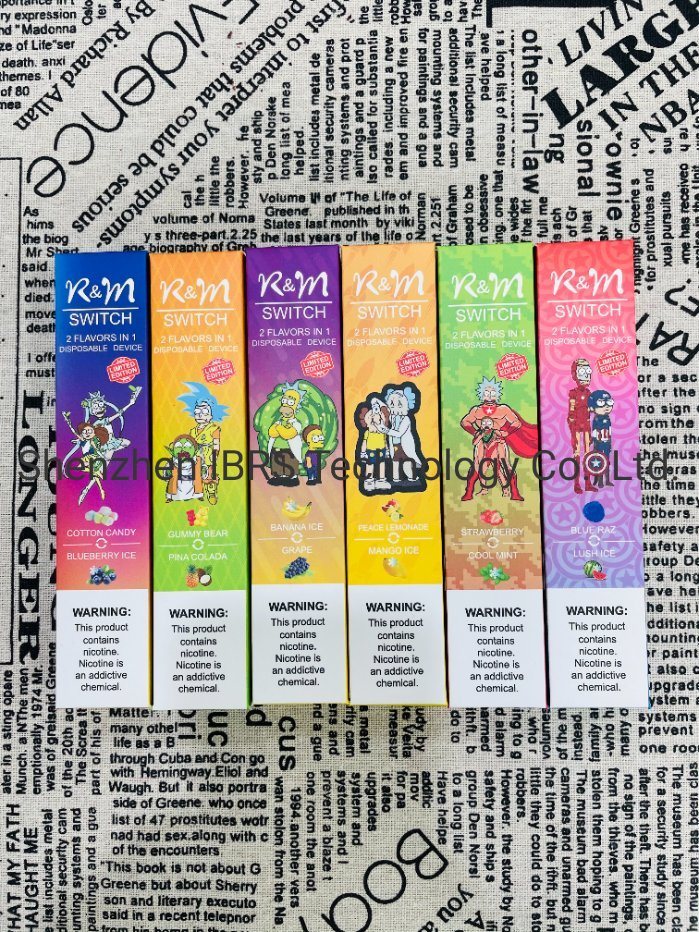 Newest 6 Double Flavors 2 Flavors in 1 Disposable Vape 2000puffs RM Switch