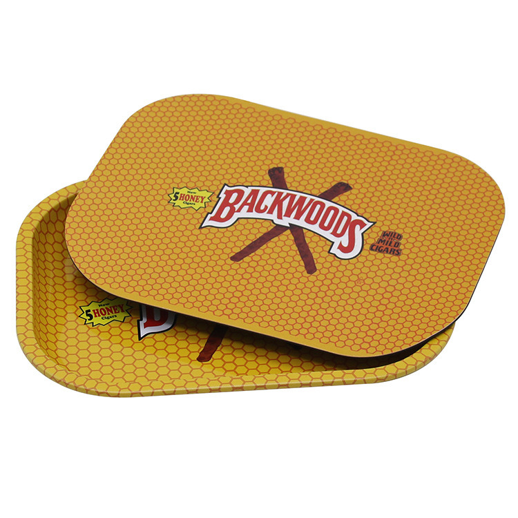 High Quality Custom Metal Rolling Tray with Magnetic Cover Tin Tray Tobacco Rolling Tray with Lids