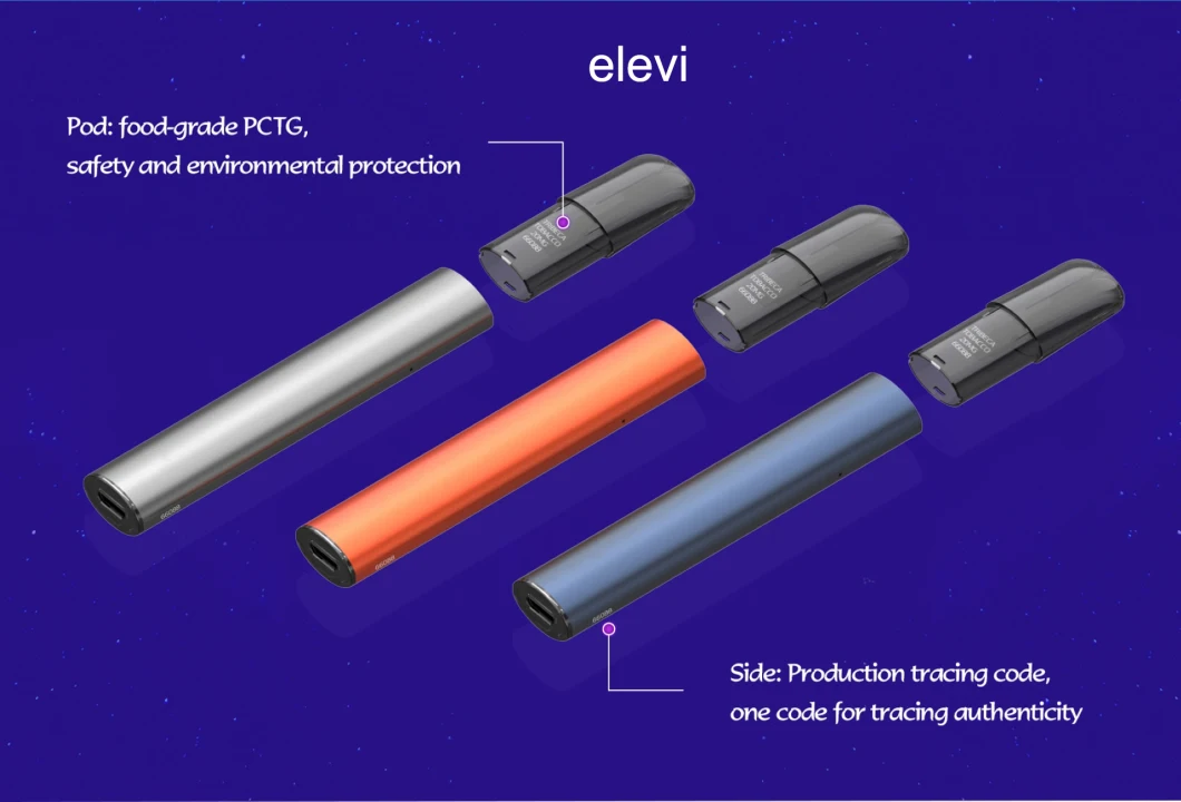 Newest Rechargeable E-Cigarette Levi Disposable Pod Vape Disposable E Cigarette Replaceable Pod System
