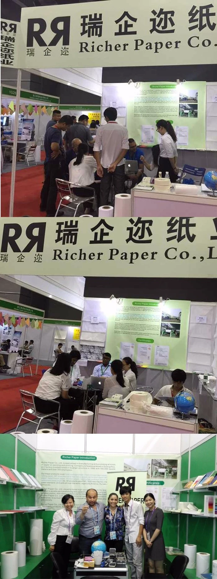 Richer Custom Brand Natural Gum Cigarette Tobacco Rolling Paper with Filter Tips