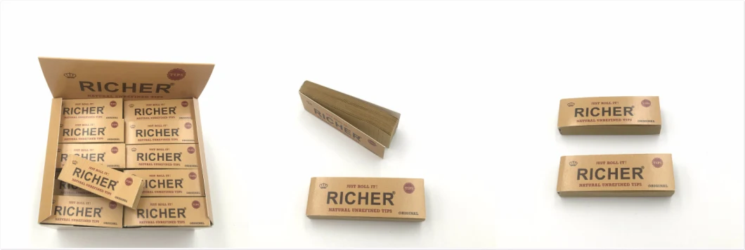 Cigarettes Rolling Papers with Filters/Tips/Roaches 20*50mm