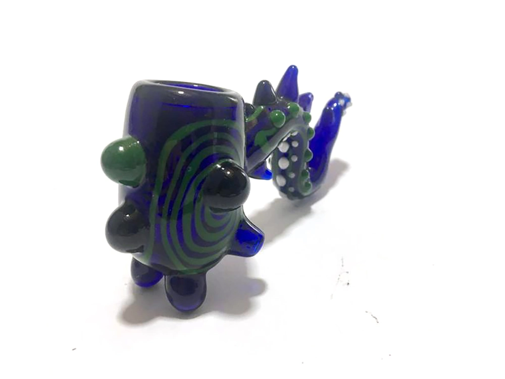 Factory Price Abstract Dragon Style Glass Smoking Pipe Tobacco Hand Pipe Glass Water Pipe
