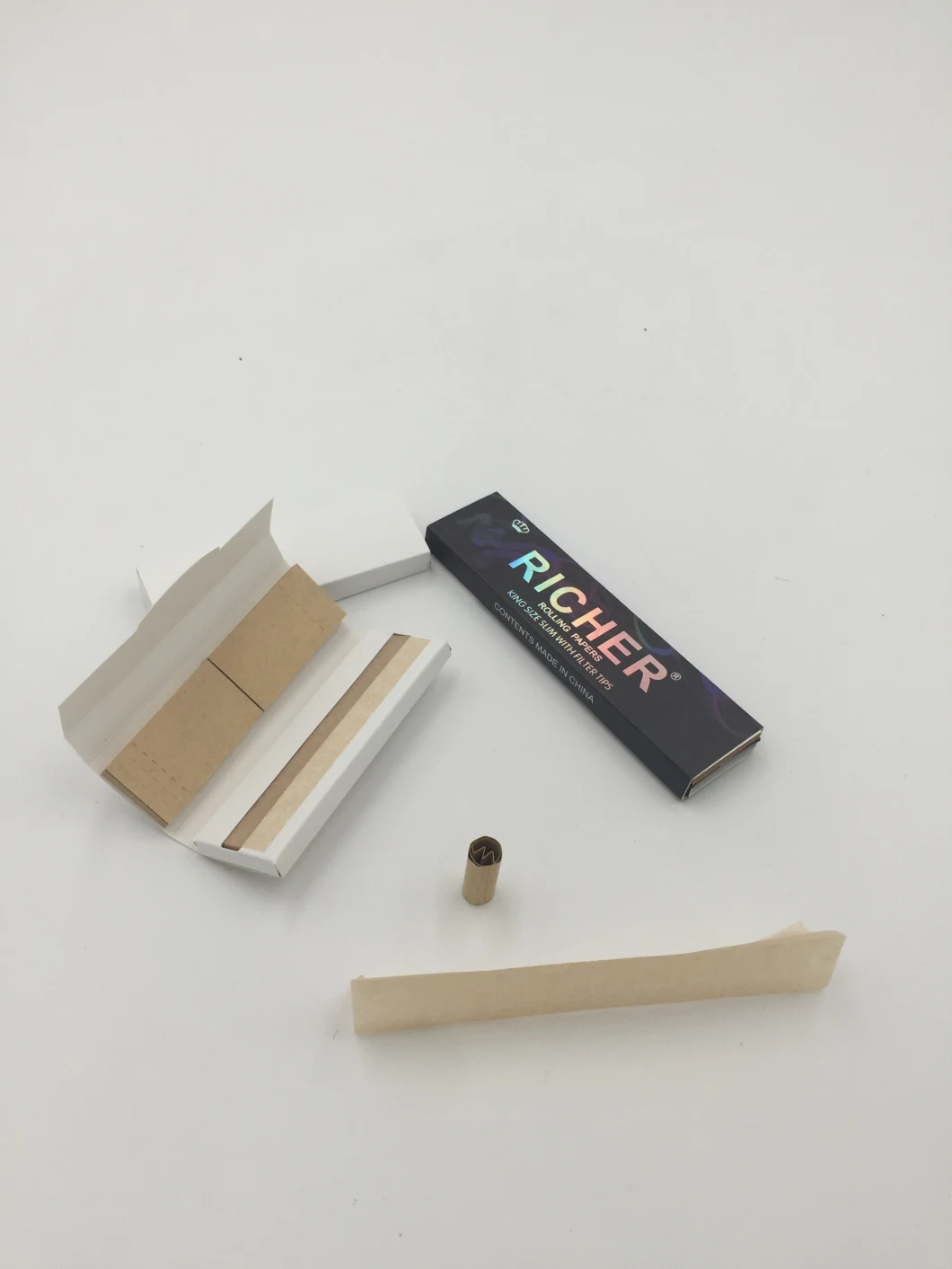 Custom Your Brand Premium Hemp King Slim Cigarette Rolling Paper with Filter Tips