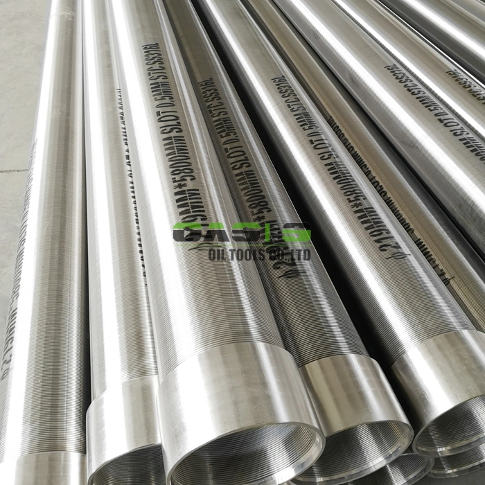 China Stainless Steel Wire Wrapped Strainer Screen Filter Tubes for Water Well Drilling