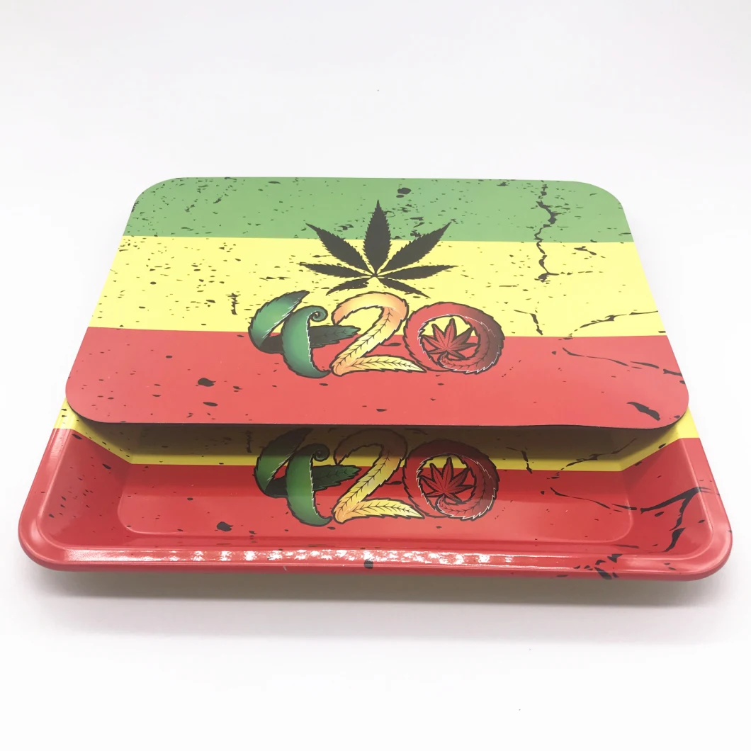Custom Design Tobacco Products Rolling Tobacco Box Tray Herb Rolling Paper Tobacco Tray