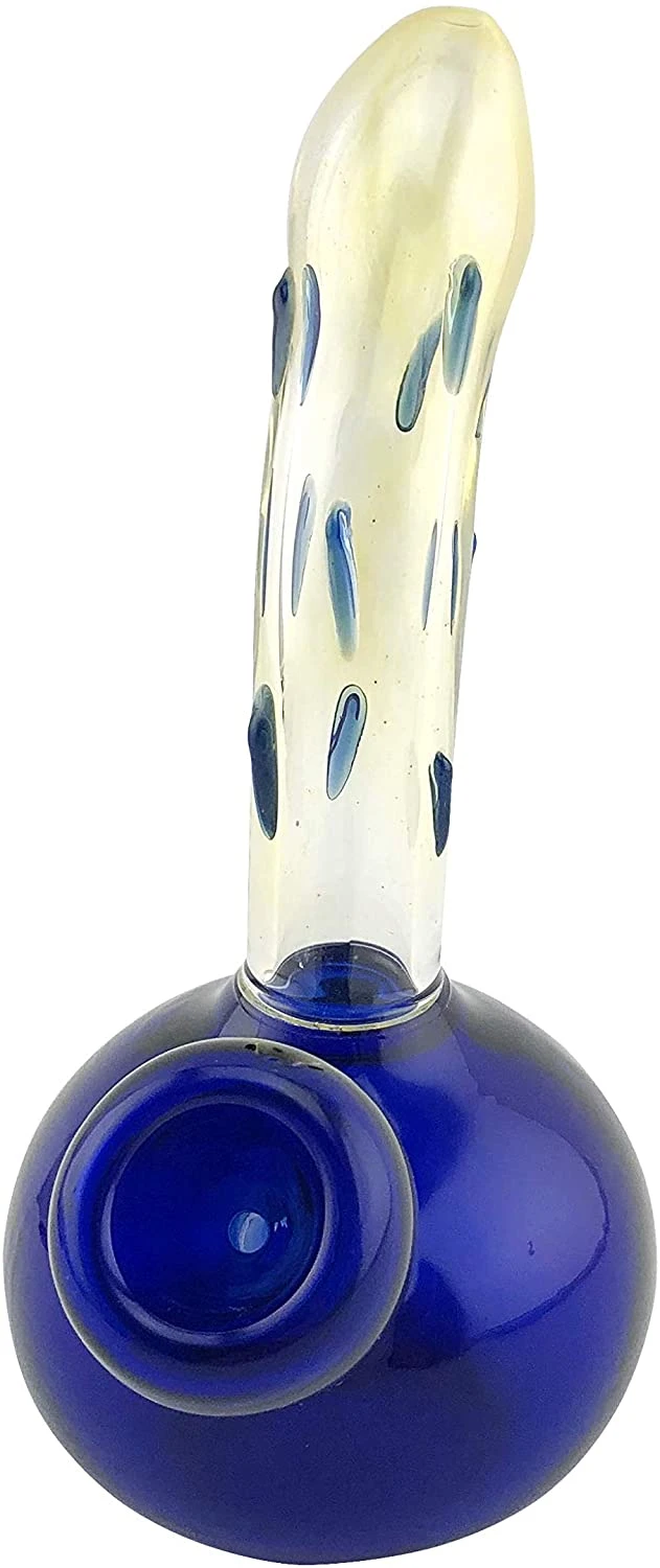 Blue Sphere Glass Water Pipe Hand Blown Glass Tobacco Glass Smoking Accessories Glass Pipe
