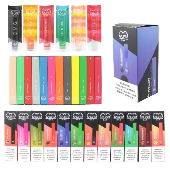 All Flavors Puff Bar Disposable 1.3ml with Security Code 24 Flavors 400 Puffs